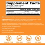 Doctors BEST Brain Magnesium L-Threonate with Magtein Supports Cognitive 90 Veggie Caps - Görsel 3