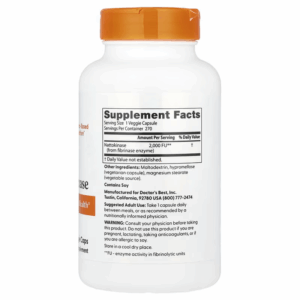Doctor's Best Nattokinase Gut Health 2,000 FUs 270 Veggie Caps - Görsel 4
