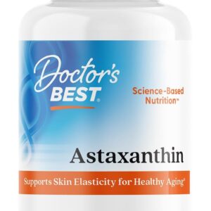 Doctors BEST Astaxanthin with AstaReal Supports Skin Elasticity for Healthy Aging 90 Softgels
