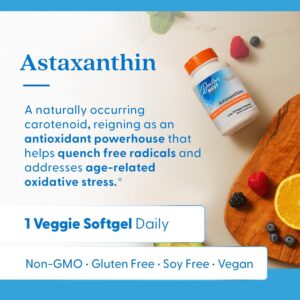 Doctors BEST Astaxanthin with AstaReal Supports Skin Elasticity for Healthy Aging 90 Softgels - Görsel 3