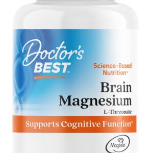 Doctors BEST Brain Magnesium L-Threonate with Magtein Supports Cognitive 90 Veggie Caps