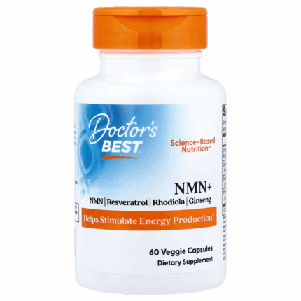 Doctor's Best NMN+ Nicotinamide Resveratrol Rhodiola 60 Veggie Caps