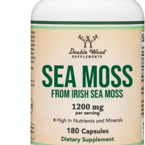 Double Wood Irish Sea Moss High in Minerals 180 Caps