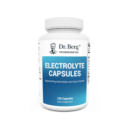 DR.BERG Electrolyte Capsules with Potassium and Magnesium – 160 Vegetable Capsules