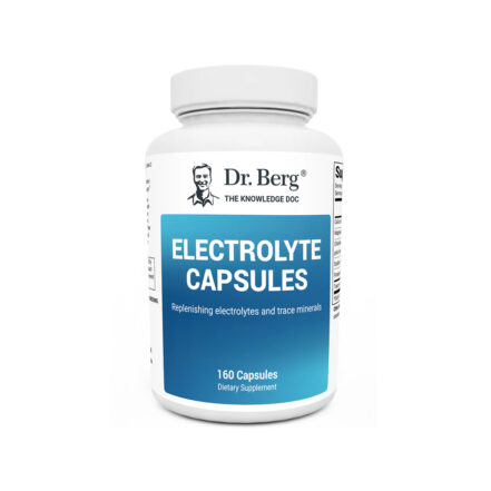 DR.BERG Electrolyte Capsules with Potassium and Magnesium – 160 Vegetable Capsules