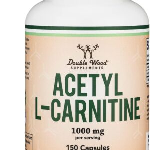 Double Wood Acetyl L-Carnitine ALCAR for Brain Memory Function Support 1,000mg 150 Caps