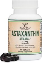 Double wood Astaxanthin 12mg Max Strength Antioksidan Eye Skin Health 60 Softgels
