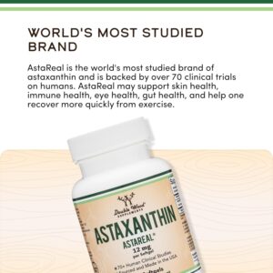 Double wood Astaxanthin 12mg Max Strength Antioksidan Eye Skin Health 60 Softgels - Görsel 2