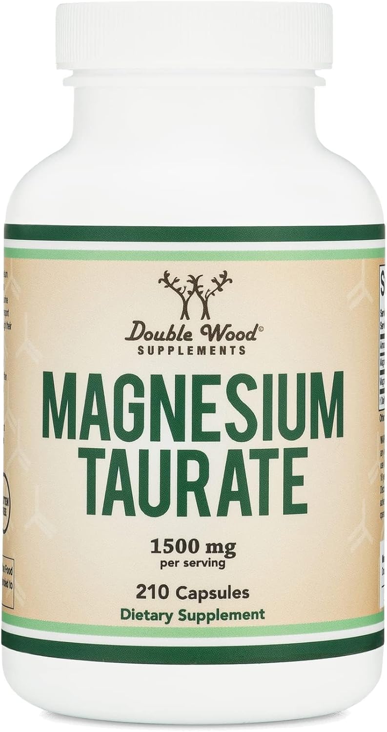 Double Wood Magnesium Taurate Cardiovascular Health to Boost 210 Vegan Caps - Görsel 2