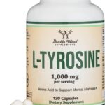 Double Wood L-Tyrosine Memory Attention and Focus Amino 1,000mg 120 Veggie Caps