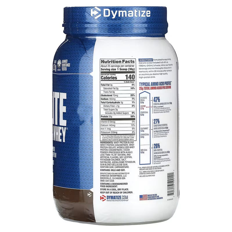 Dymatize, Elite 100% Whey Protein Powder 907 Gram (Abd menşei) - Görsel 3