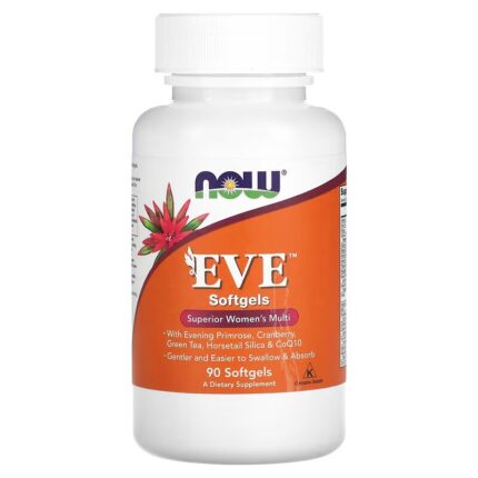 NOW Foods, EVE, Superior Women's Multi Vitamin (Molybdenum+İnositol+Selenium+CoQ10 90 Softgels