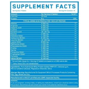EVERBUILD EAA Amino Whey Hydro 300 Tabs