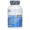 EVLution Nutrition Vitamin D3+K2 60 Veggie Caps
