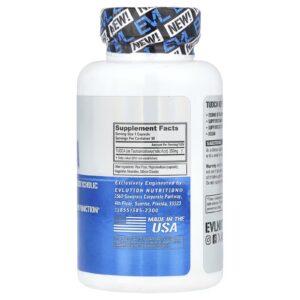 EVLution Nutrition, TUDCA, Tauroursodeoxycholic acid BILE SALT 30 Veggie Capsules - Görsel 2