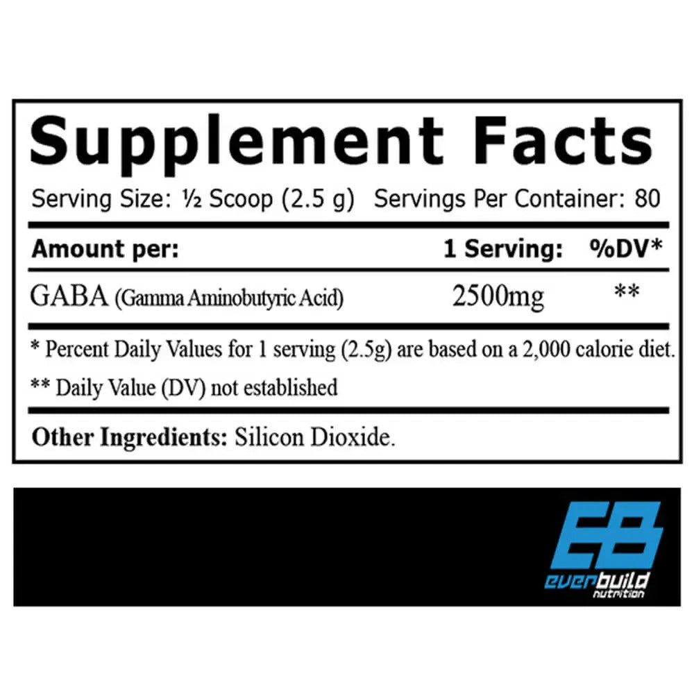 Everbuild Pure GABA Powder 2500 mg 80 servis Toz form