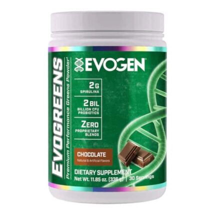 Evogen Evogreens Immune Health Superfood Spirulina Probiotics Pomegranate Bromelain , Organic maca 30 Servis