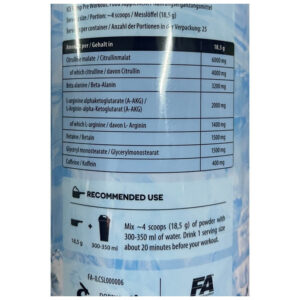 FA ICE Pump Preworkout 463 g - Görsel 2