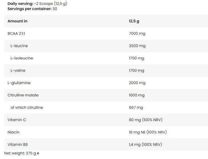 FA ICE BCAA 375 g - Görsel 4