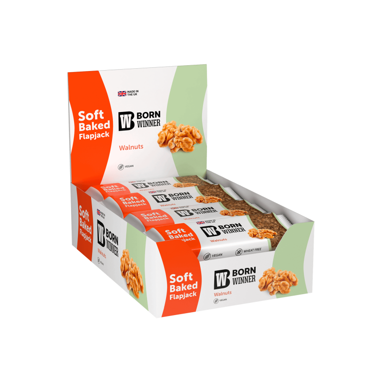 Born Winner Flapjack Yulaf Protein Bar Box 12X90