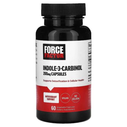 Force Factor Indole-3-Carbinol 200 mg 60 Vegetable Capsules Antioksidan desteği + Detox 60 KAPSÜL