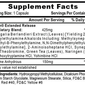 Hitech Fastin®-XR with Senegalia Yohimbine+Green Tea Appetite control weight loss 45 KAPSÜL