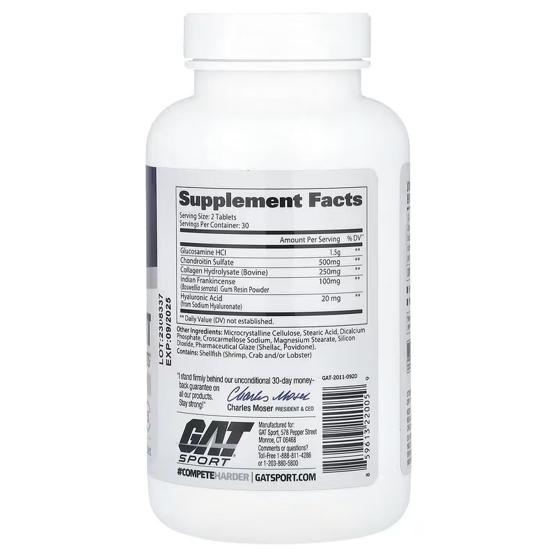 Gat Joint Support Essentials Glukozamin Msm Boswellia Bovine Collagen 60 Tablet