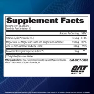 GAT ZMAG-T ZMA MAGNEZYUM + ÇİNKO + BORON 90 vegetable capsules - Görsel 2