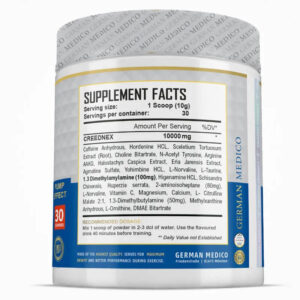 German Medico Creednex DMAA+DMHA Pump Pre Workout - Görsel 2