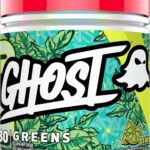 GHOST Greens Spirulina, & Chlorella, Prebiotics, 10 Billion CFU Probiotic & Digestive Enzymes 330 Gr