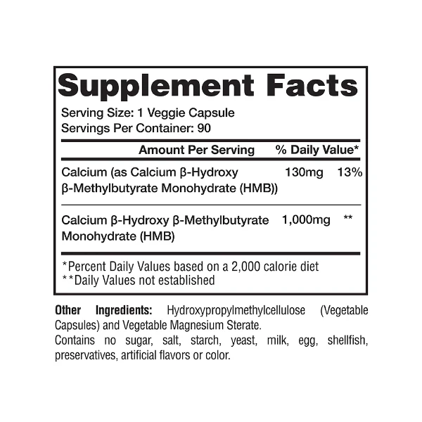 Gaspari Nutrition HMB 1000 Mg 90 Caps - Görsel 2