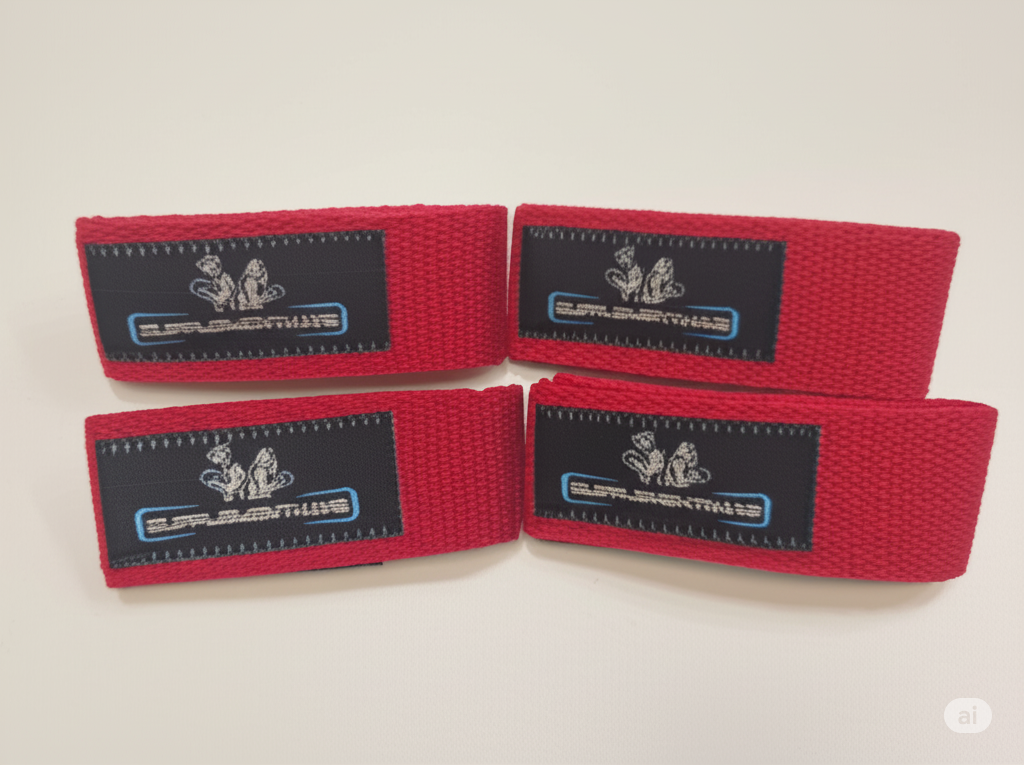 Supplementhane Lifting Straps Kırmızı Halter Bar Çekme Aparatı 2'li Paket - Görsel 4