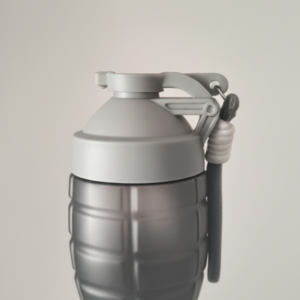 Gri Fitnes Shaker Bomba
