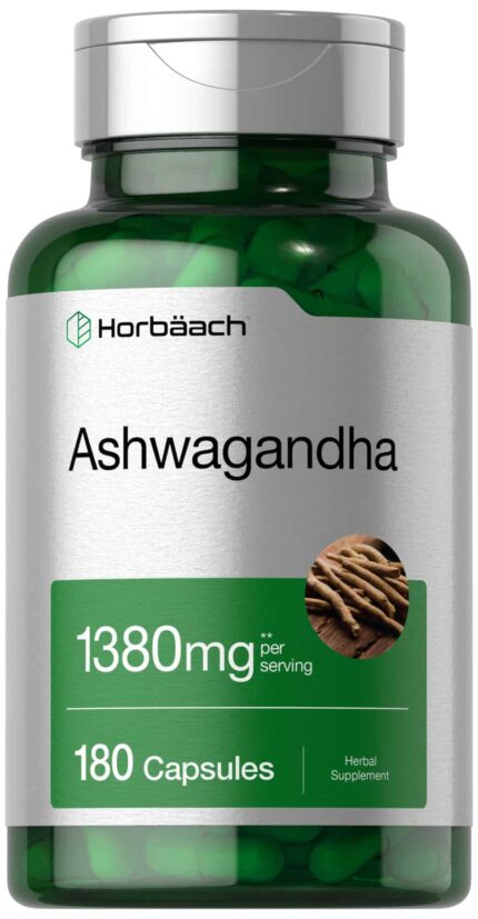 Horbaach Ashwagandha Supplement | 180 Capsules | for Women and Men | Herbal Root Extract