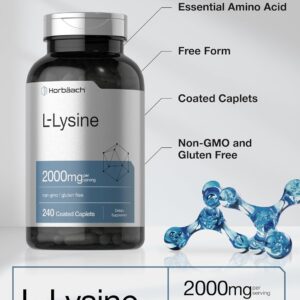 Horbäach L-Lysine 2000mg 240 Caplets Vegetarian
