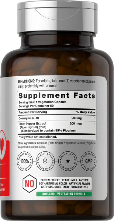 Horbaach CoQ10 Koenzim Q10 200mg | 60 Capsules - Görsel 2