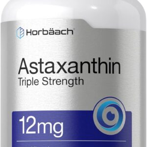 Horbäach Astaxanthin Triple Strength Eyes Skin Health 12mg 120 Softgels