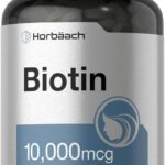 Horbäach Biotin Hair Skin Beauty 10000mcg Women & Men 180 Fast Dissolve Tablet