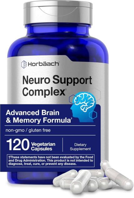 Horbäach Brain Neuro Choline Memory with Phosphatidylserine Dmae Bacopa Lions mane 120 Caps