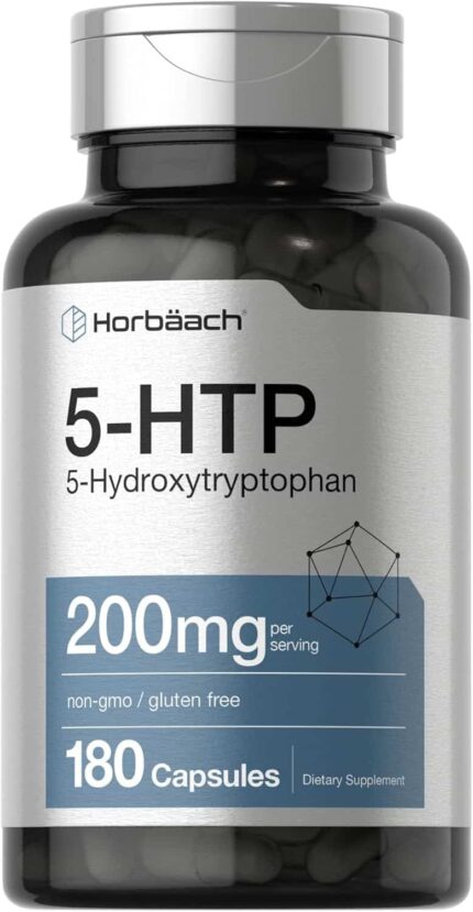 Horbäach 5-HTP Hydroxytryptophan Griffonia Simplicifolia 200mg 180 Caps