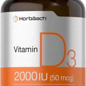 Horbaach Vitamin D3 2000IU Cholecalciferol 150 Softgels