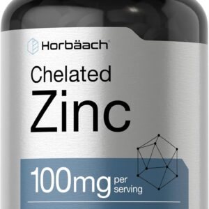 Horbäach Chelated Zinc Çinko 100mg 250 Tablet