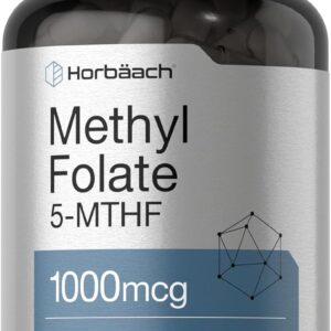 Horbäach Methyl Folate 5-MTHF Folic Acid 1000 mcg 200 Caps