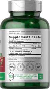 Horbäach Cranberry Concentrate Extract Pills + Vitamin C 120 Caps Women and Men Triple Strength Ultimate Potency Formul - Görsel 2