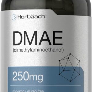 Horbaach DMAE Dimethylaminoethanol Bitartrate 250 mg 200 Caps
