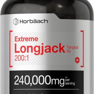Horbaach Longjack Lj Tongkat Ali Extreme Male Performance 240,000 mg 120 Caps