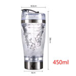 Elektrikli Electric Shaker Bottle Protein tozu otomatik Shaker şişe sızdırmaz mikser 450ml