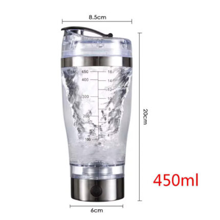 Elektrikli Electric Shaker Bottle Protein tozu otomatik Shaker şişe sızdırmaz mikser 450ml