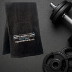 Supplementhane Fitnes Pamuklu Sporcu Havlusu Siyah