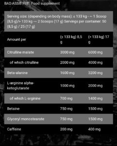 Bad Ass Preworkout  438 G - 50 Servi̇s - Görsel 2